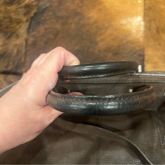 Alexander Wang Dark Brown Nubuck Leather Emile Satchel - Picture 8 of 10